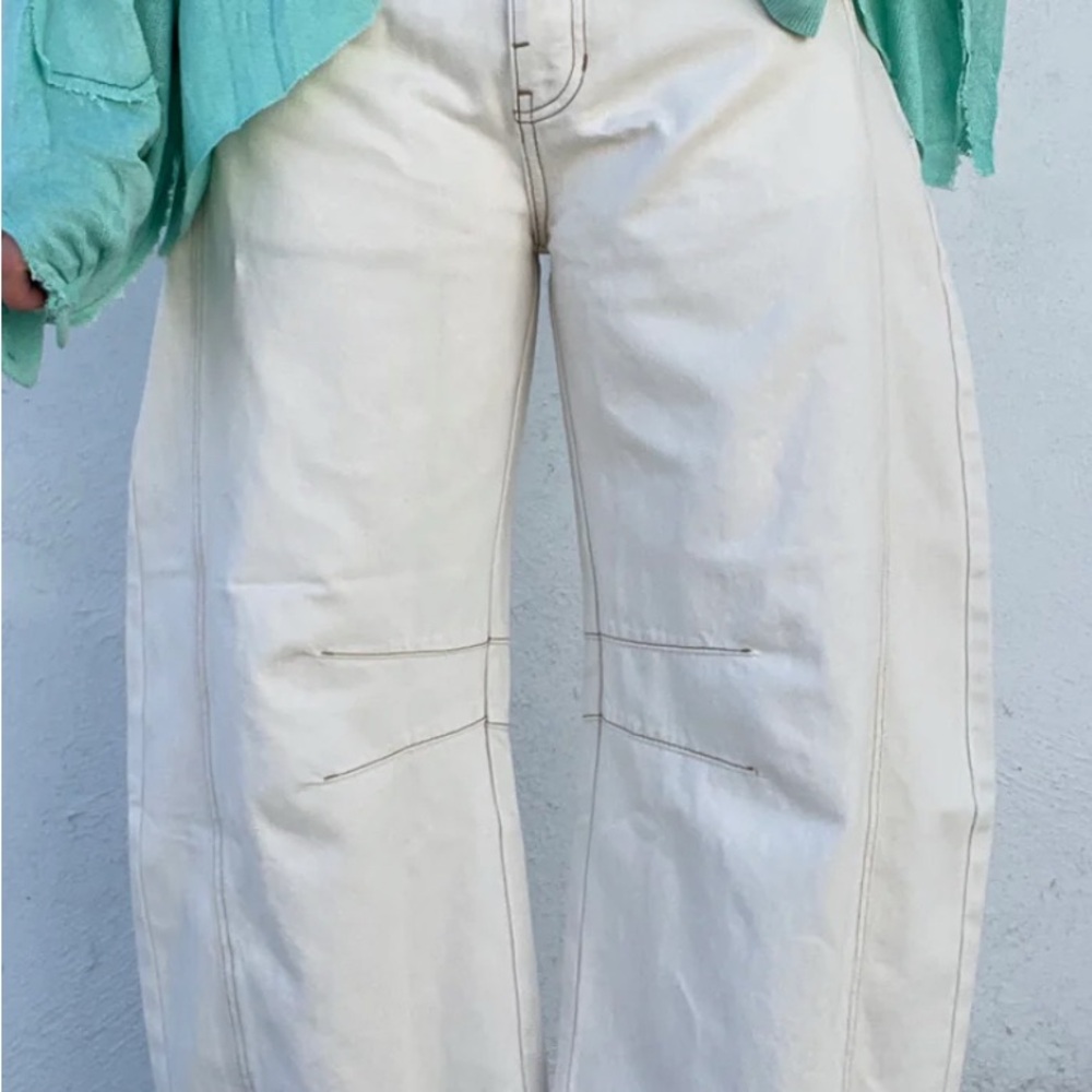 Women's Cream Jeans